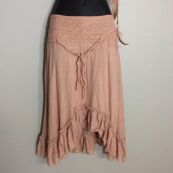 🌸4PC BOHO PINK SKIRT TANK NECKLACE HAIR PIECE SET - Picture 5 of 7